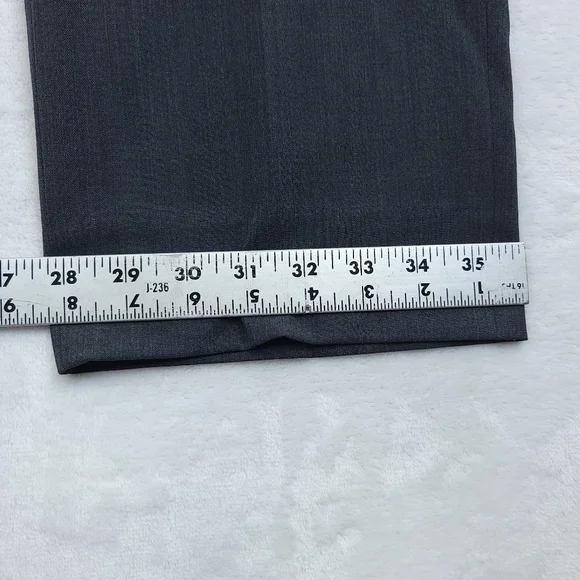 Meyer Dress Pants Mens Size 58 (US 42) Bonn in Dark Gray Polyester & Wool Blend